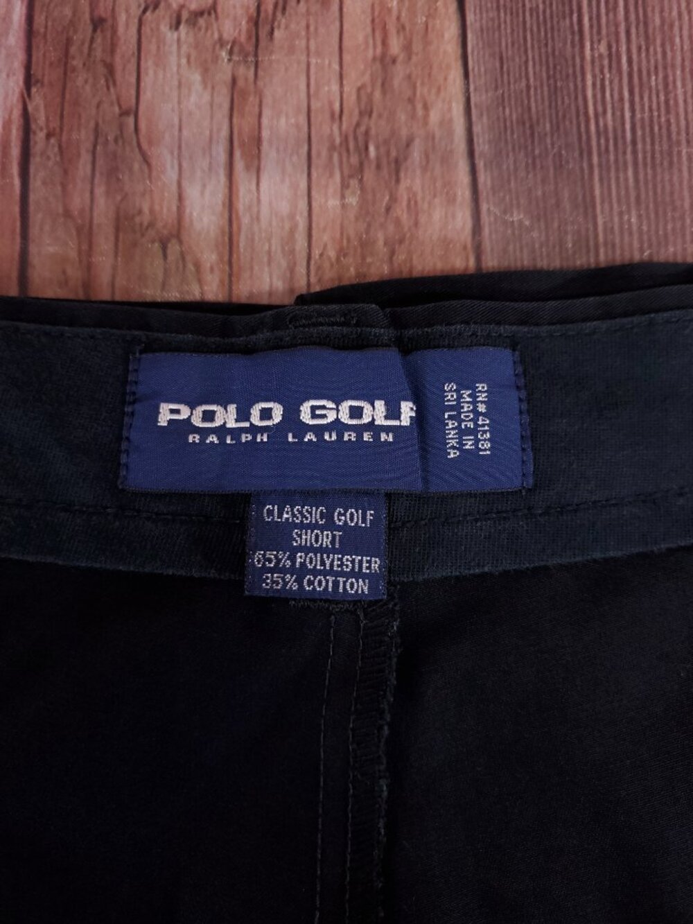 Polo Golf Ralph Lauren Classic Golf Shorts Mens Size 42 Pleated Crest Logo Black - Picture 11 of 16